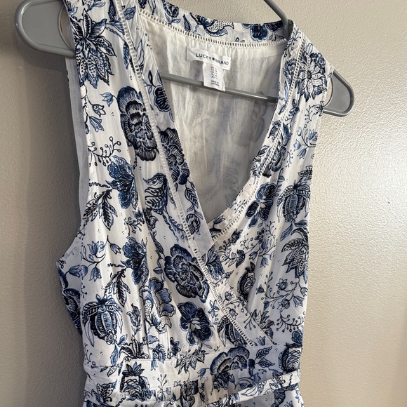 Lucky Brand Blue and White Floral Mini Dress - Picture 6 of 10